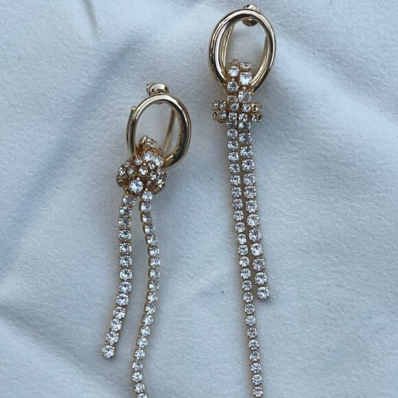 Anthropologie Jewelry - Anthropologie CZ Dangling Earrings